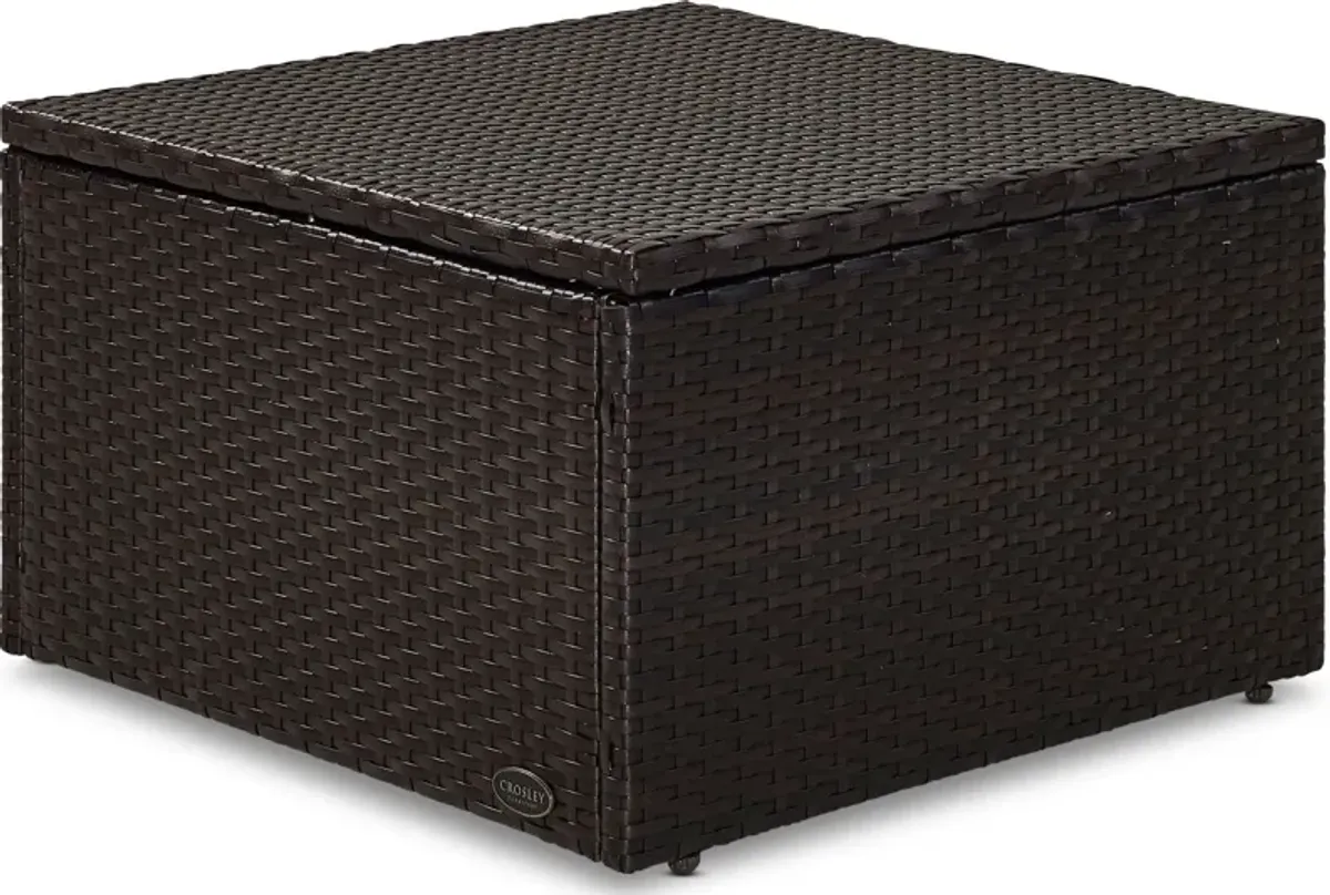 Aldo Outdoor Ottoman - Gray