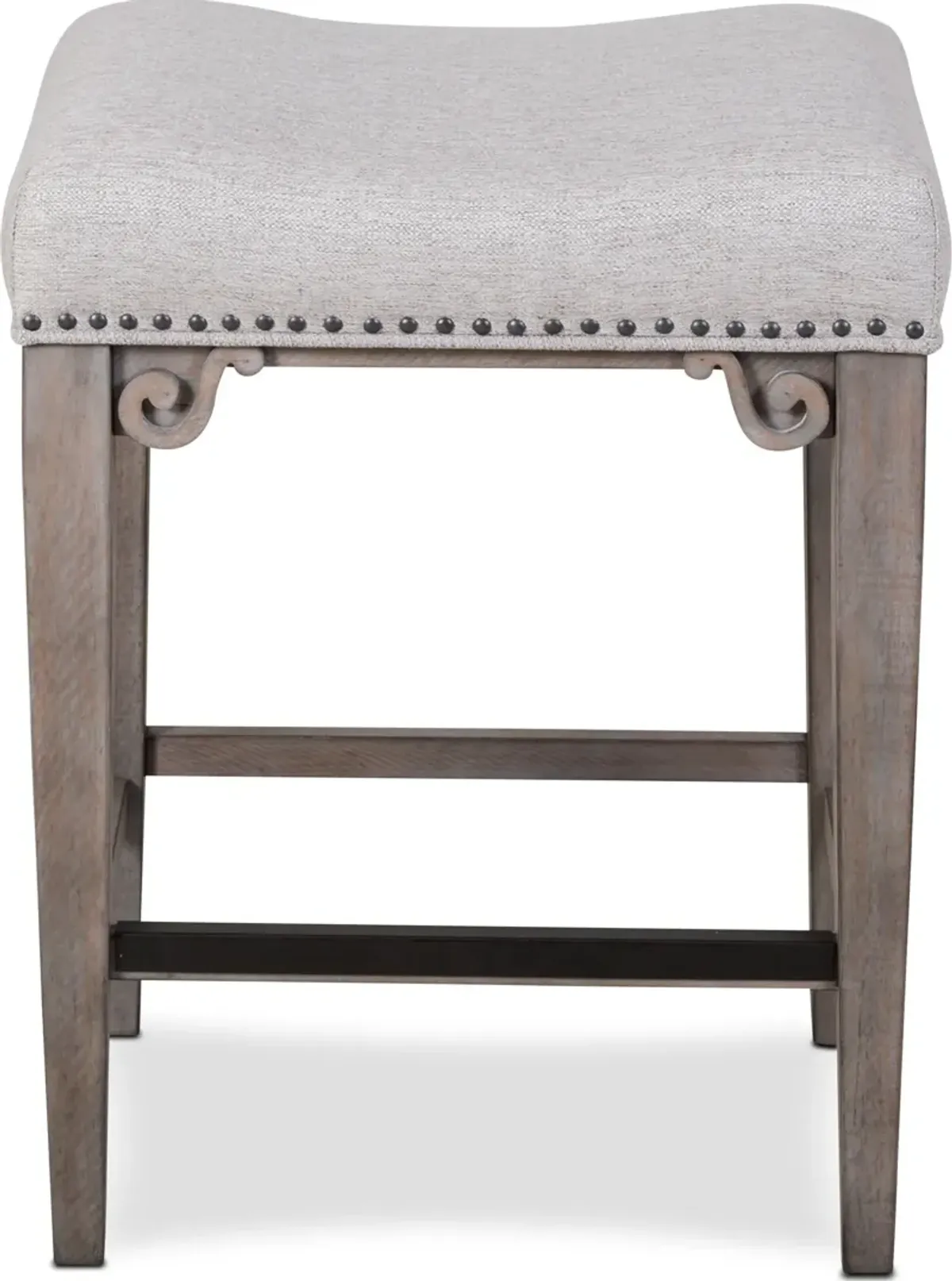 Charthouse Counter-Height Backless Stool - Gray