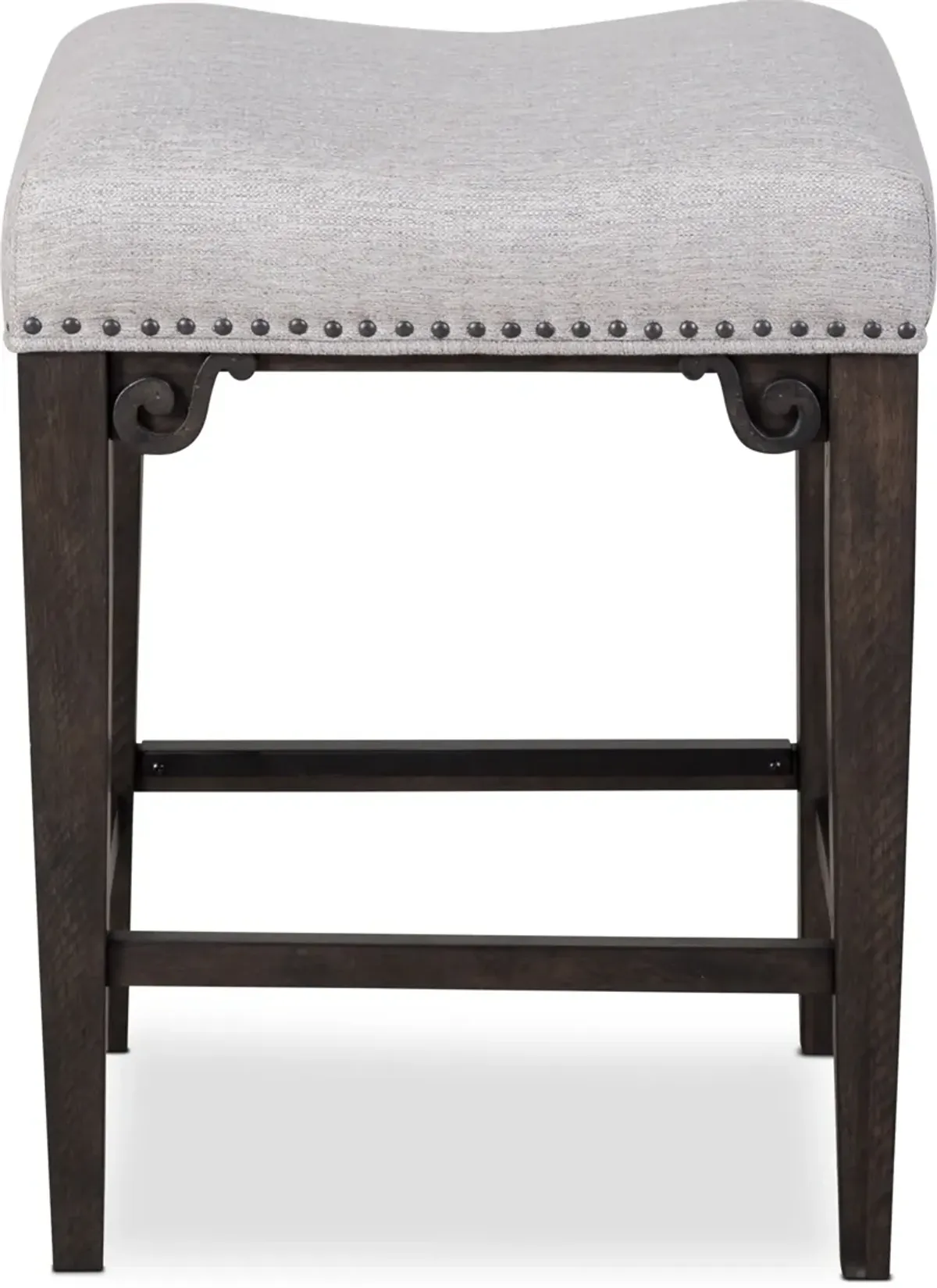 Charthouse Counter-Height Backless Stool - Charcoal