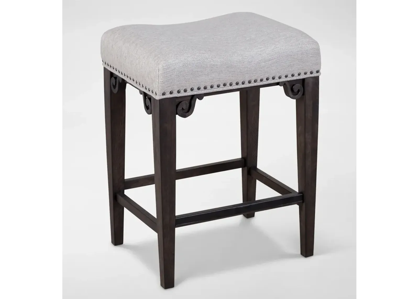 Charthouse Counter-Height Backless Stool - Charcoal