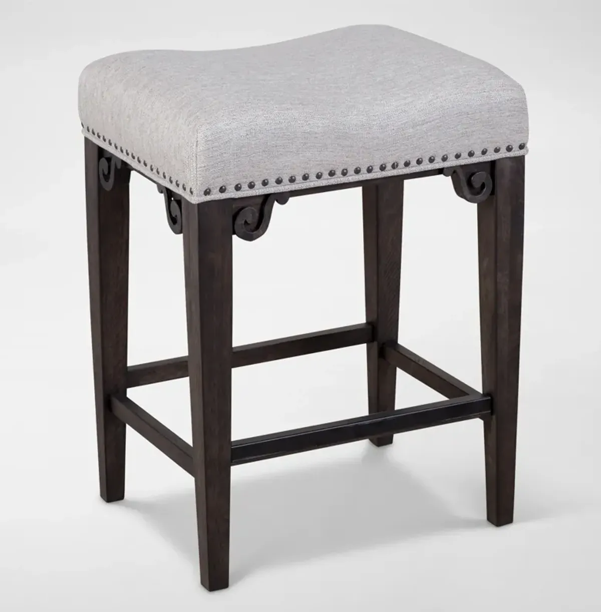 Charthouse Counter-Height Backless Stool - Charcoal