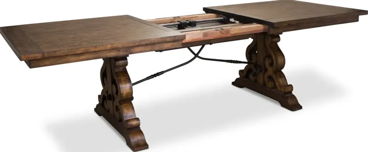 Charthouse Rectangular Extendable Dining Table - Nutmeg