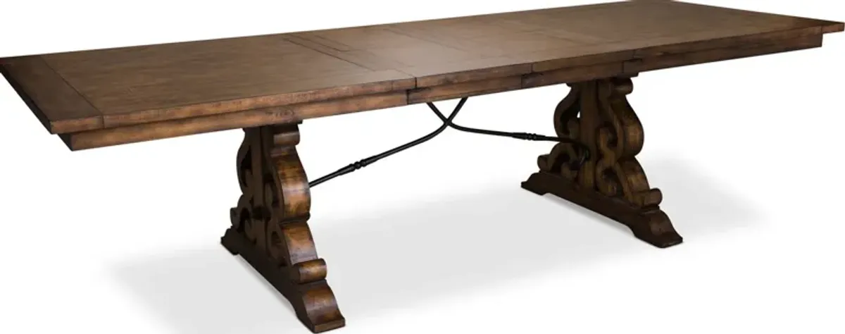 Charthouse Rectangular Extendable Dining Table - Nutmeg