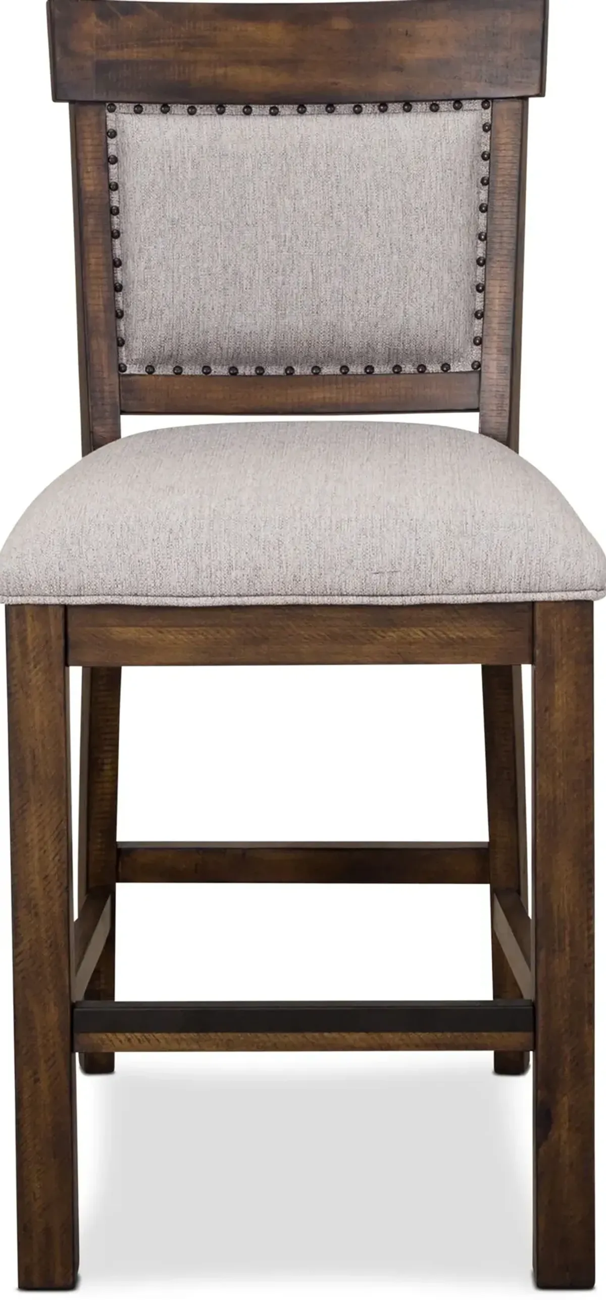 Charthouse Counter-Height Upholstered Stool - Nutmeg