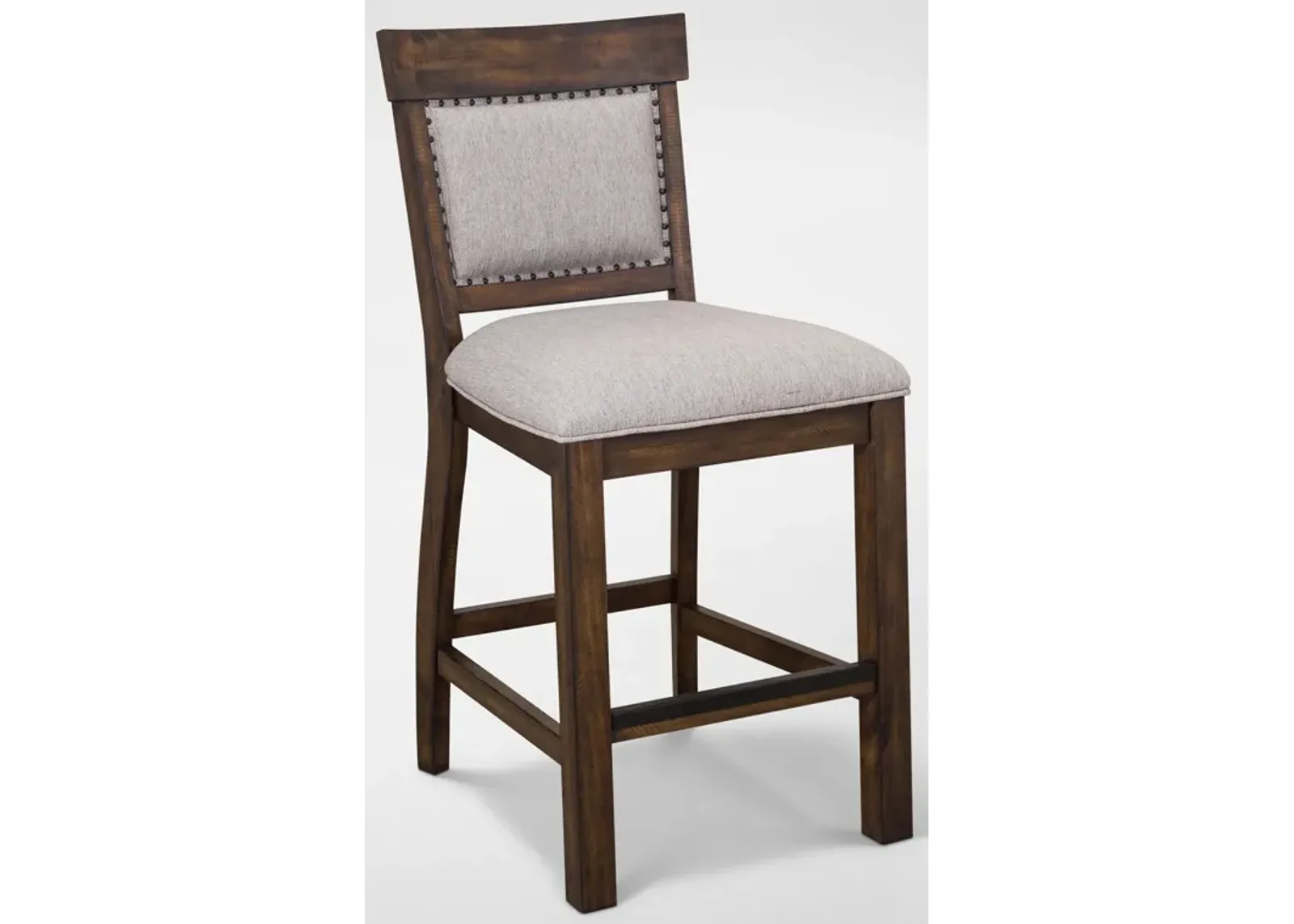 Charthouse Counter-Height Upholstered Stool - Nutmeg