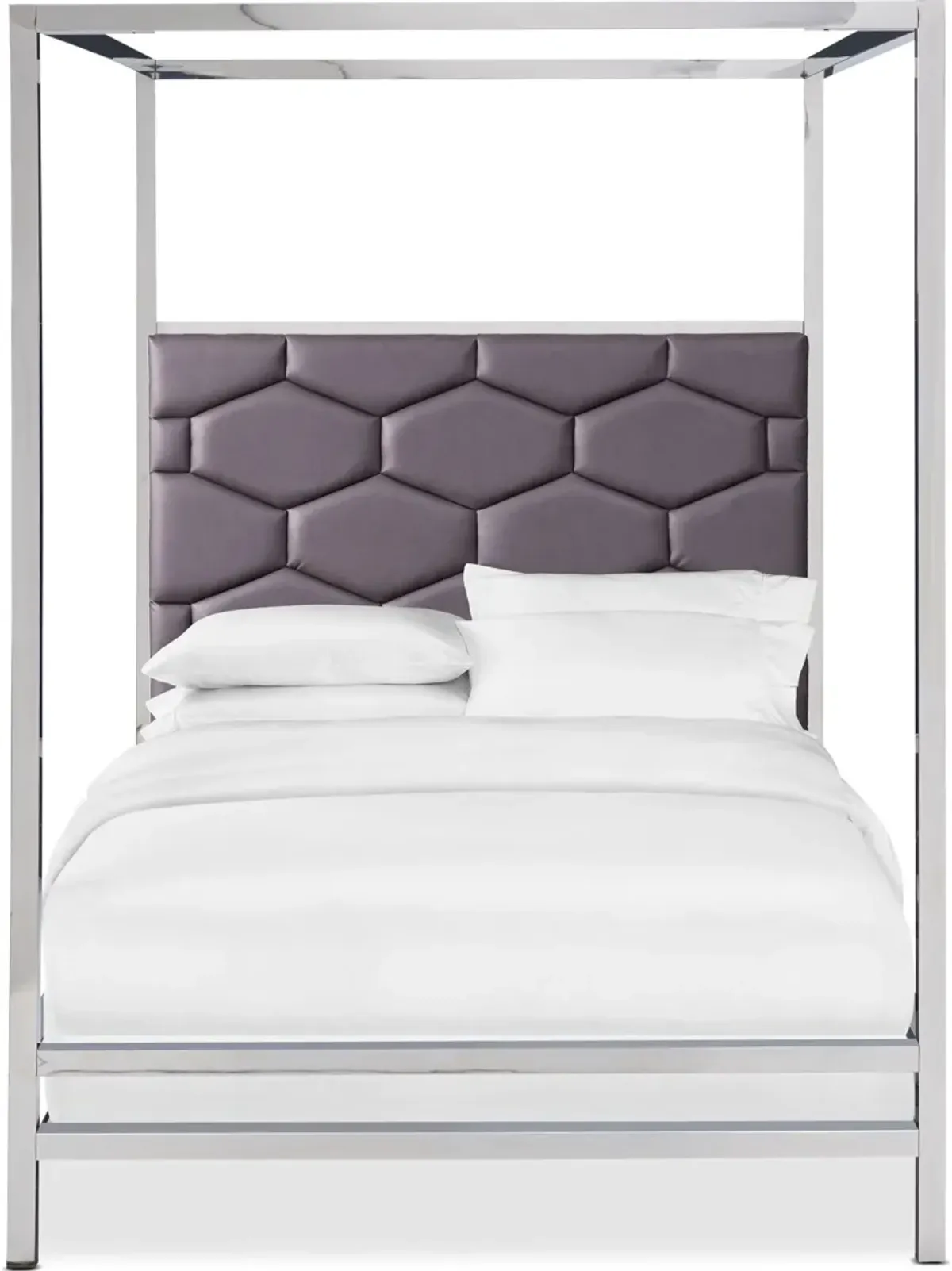 Concerto King Canopy Bed - Gray