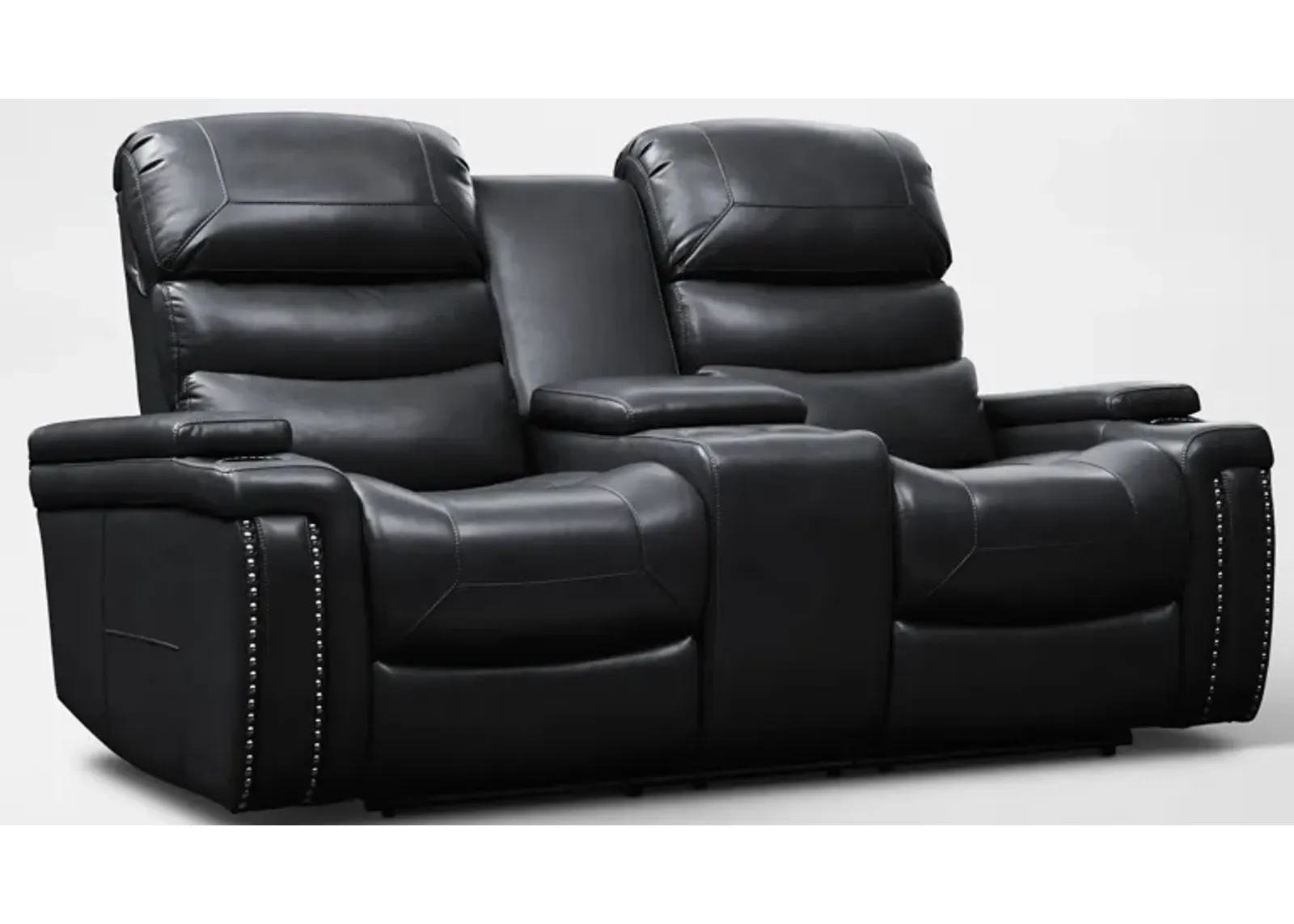 Jackson Triple-Power Reclining Loveseat - Black