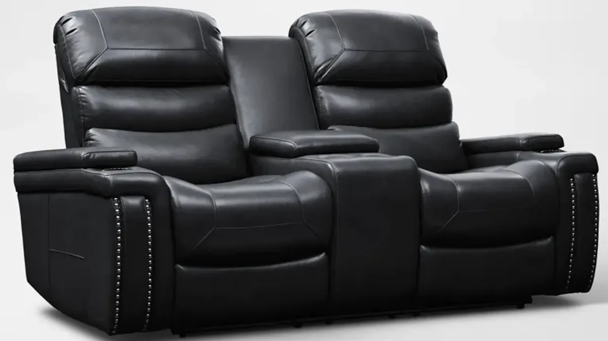 Jackson Triple-Power Reclining Loveseat - Black