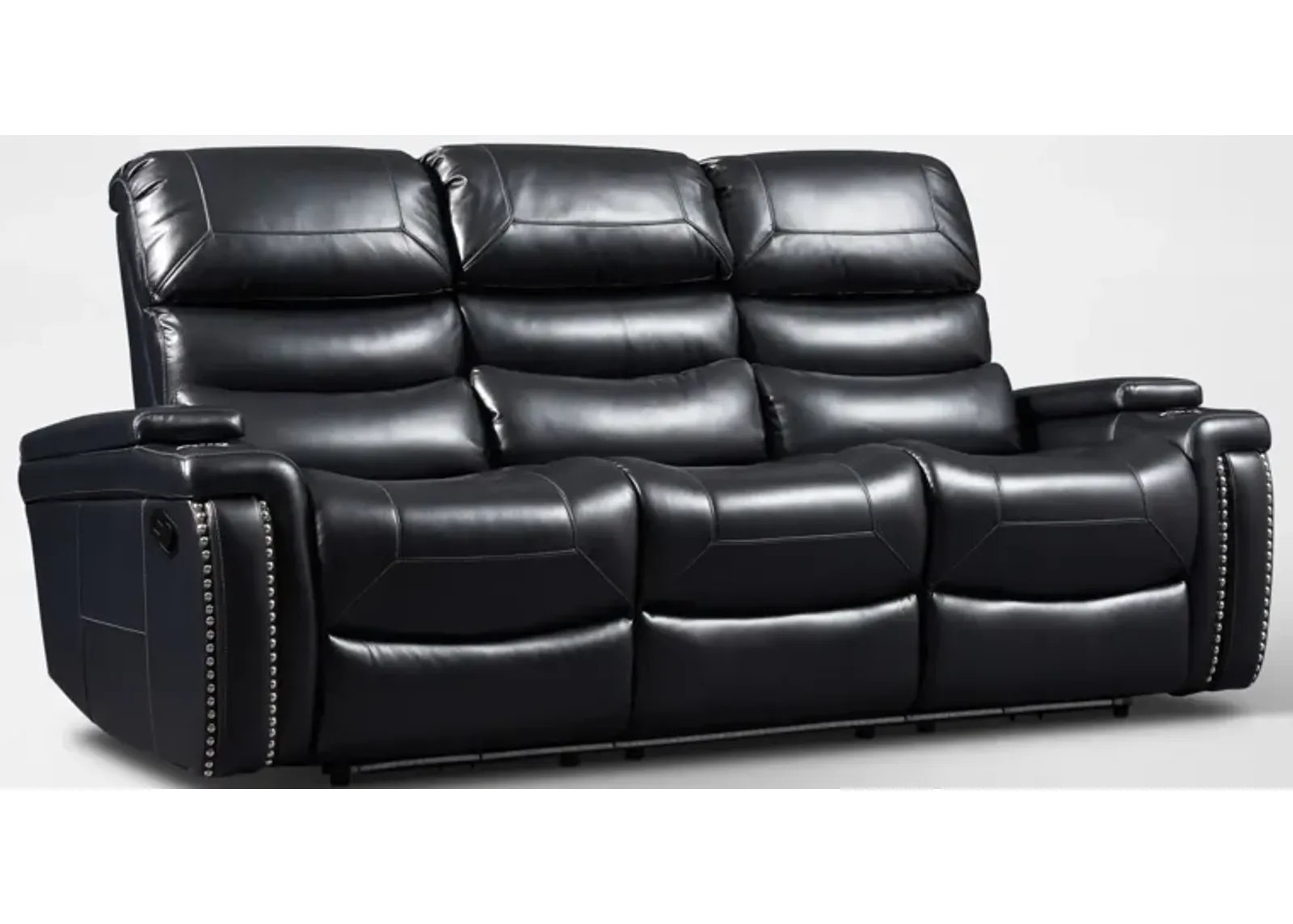 Jackson Manual Reclining Sofa - Black