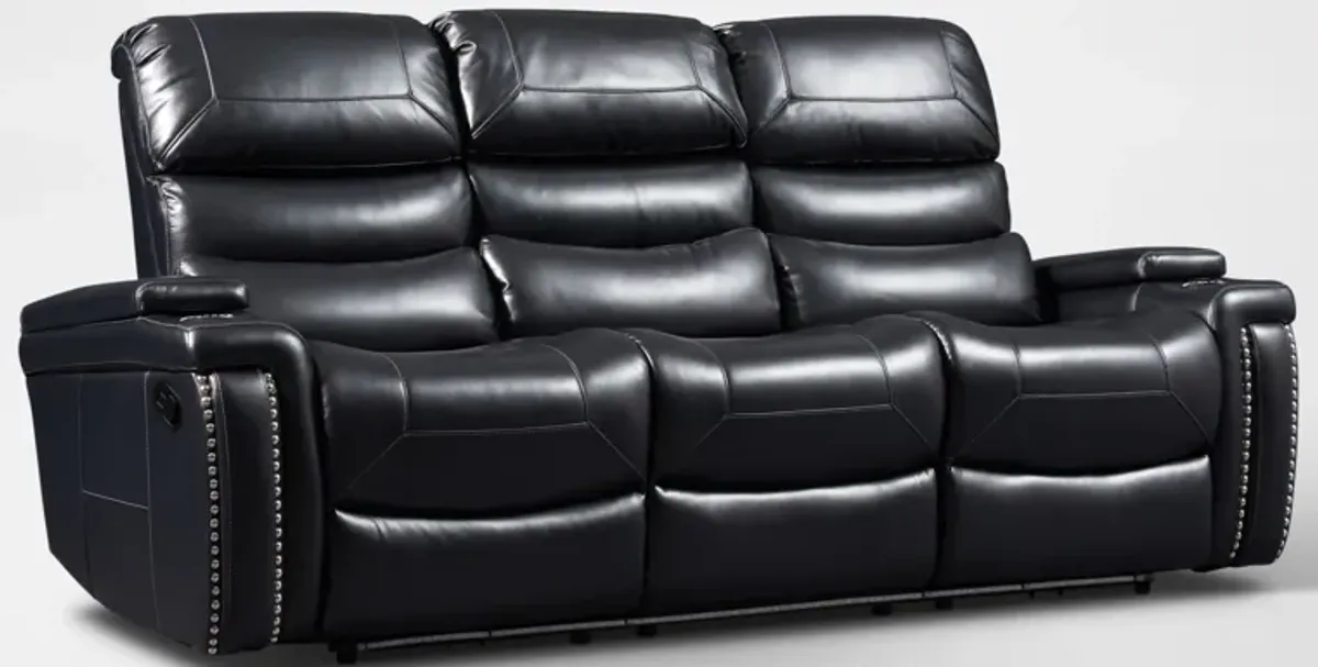 Jackson Manual Reclining Sofa - Black