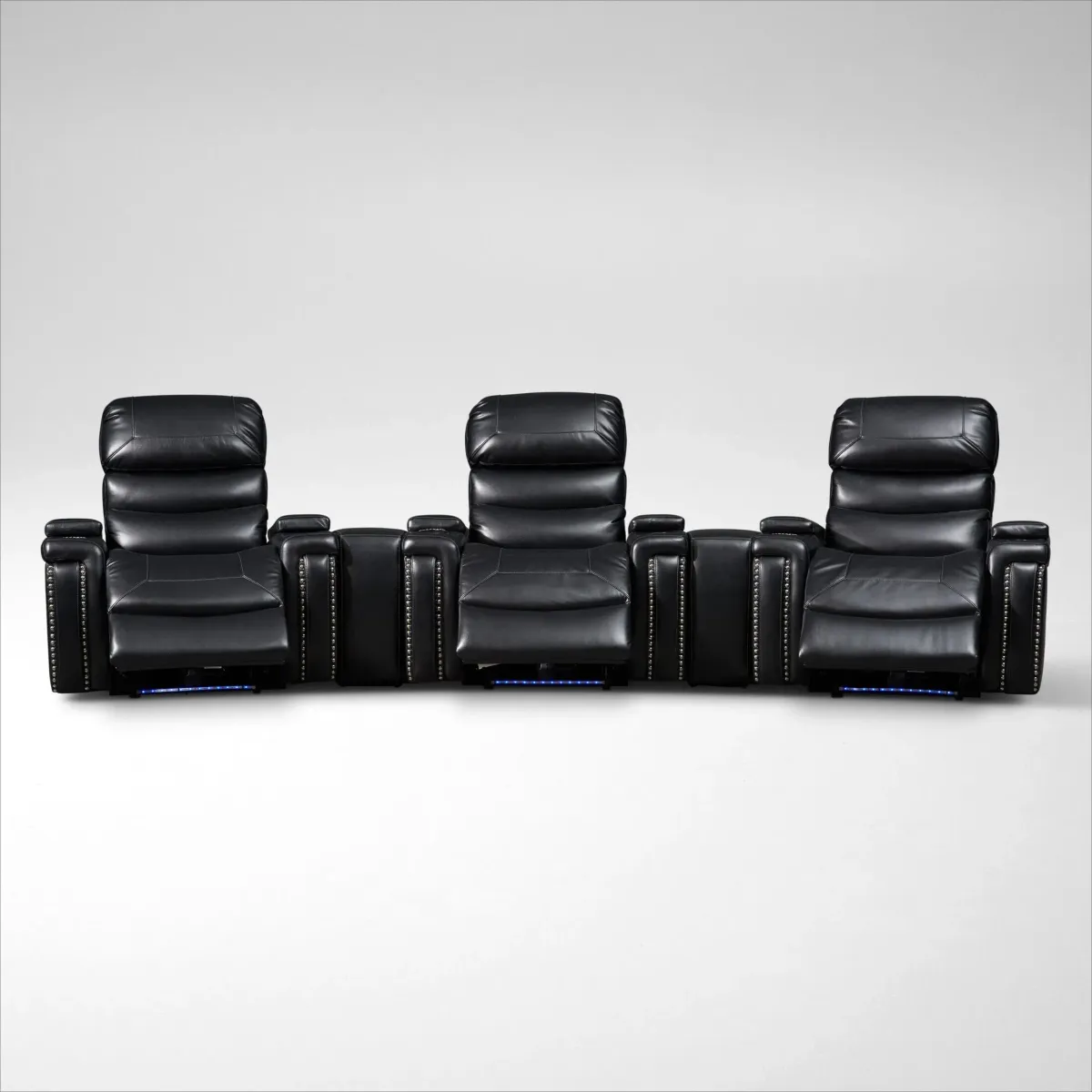 Jackson 5-Piece Manual Reclining Home Theater Sectional - Black