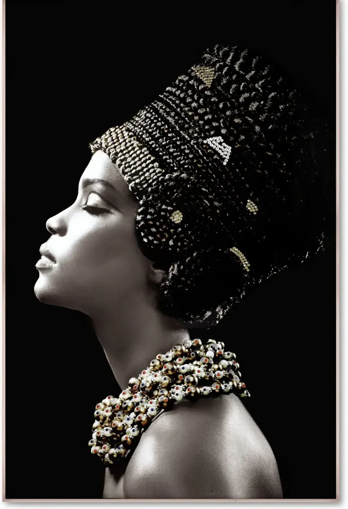 Embellished Headdress 48'' x 32'' Wall Art