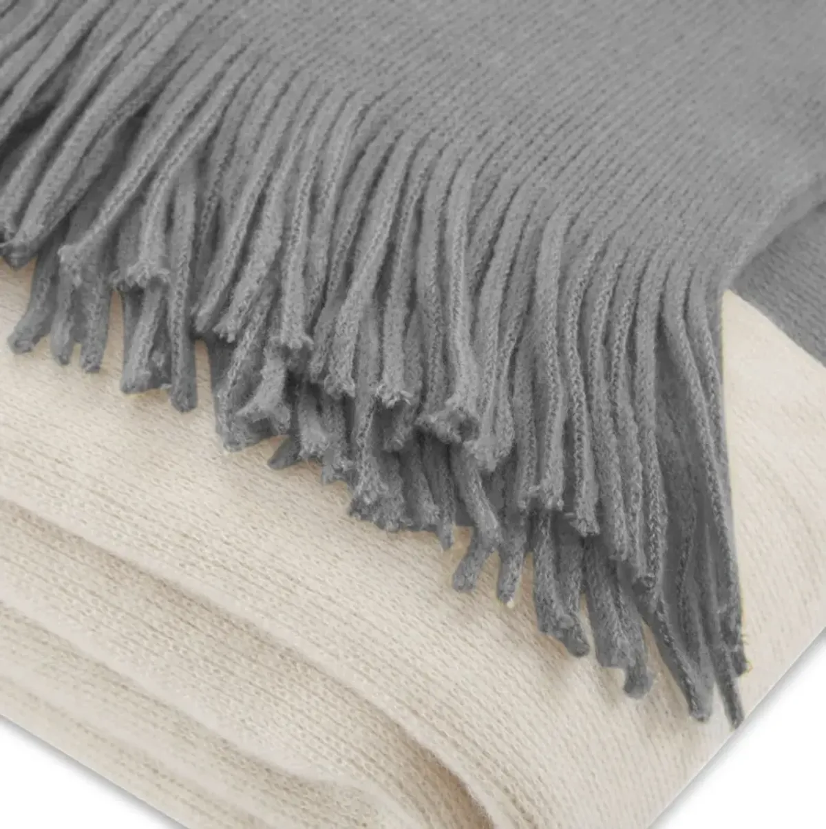 Finley Knit Throw - Gray