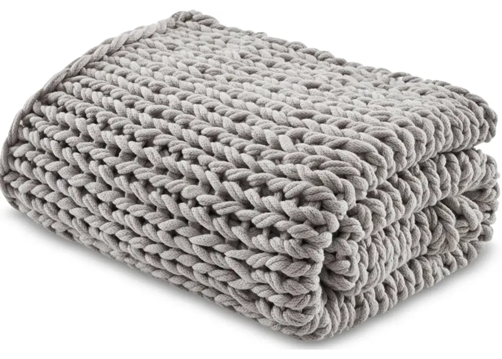 Nora Knit Throw - Gray