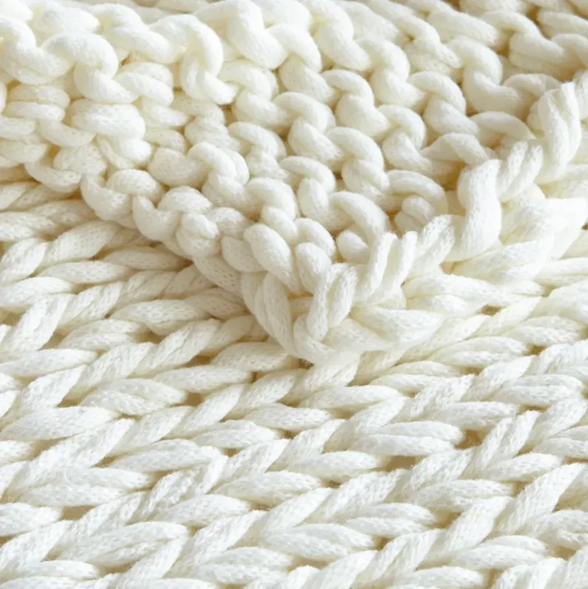 Nora Knit Throw - Ivory