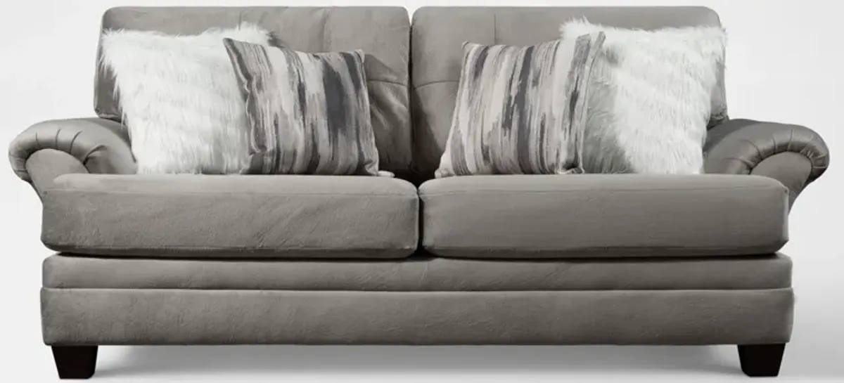 Cordelle Sofa, Loveseat and Swivel Chair - Gray