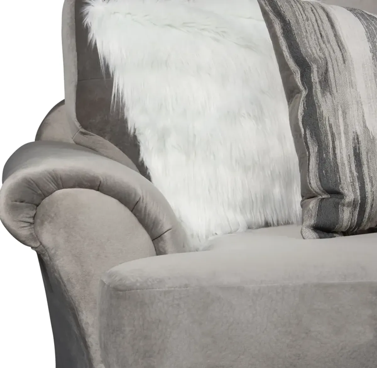 Cordelle Sofa, Loveseat and Swivel Chair - Gray