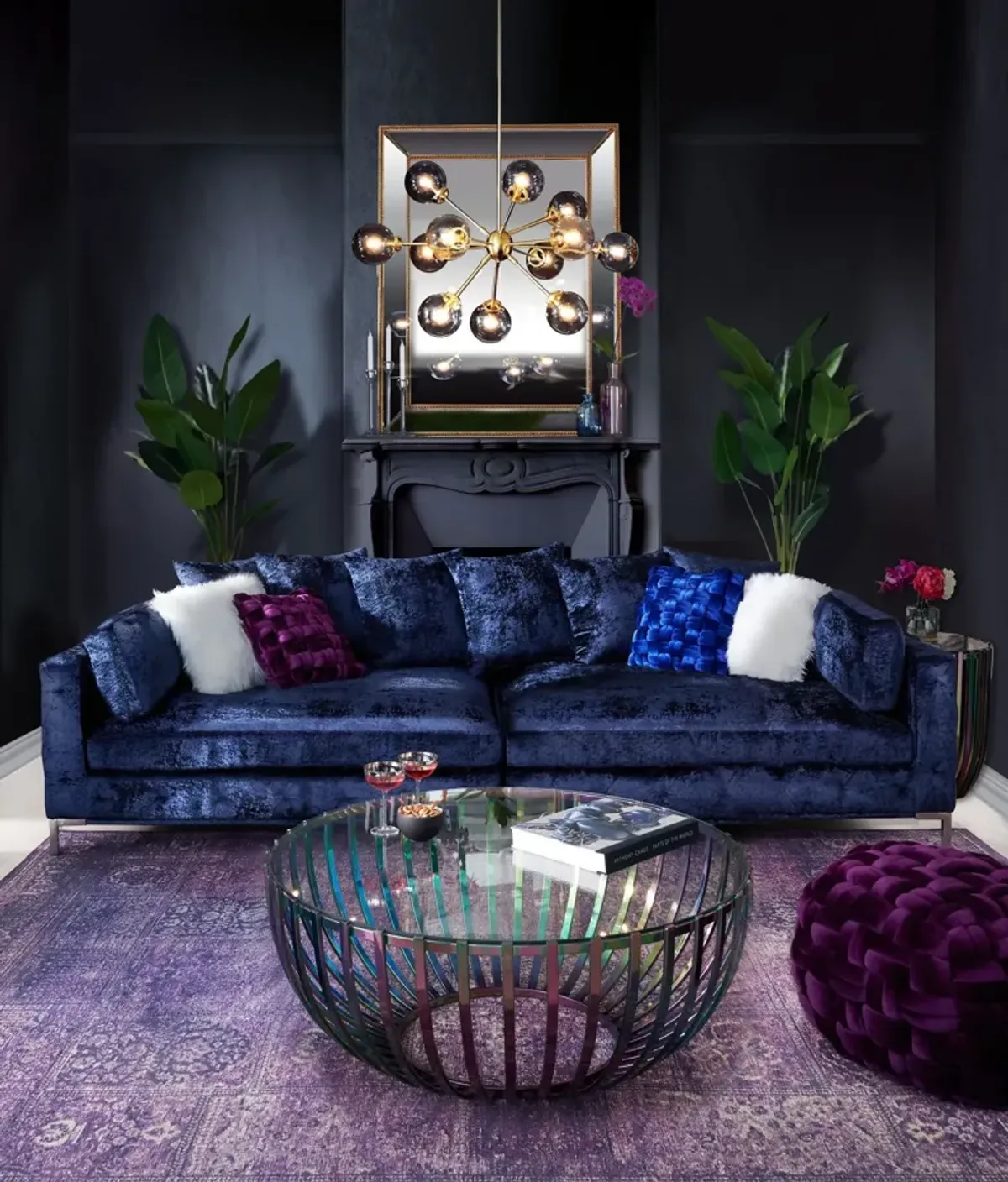 Myla Corner Sofa - Midnight