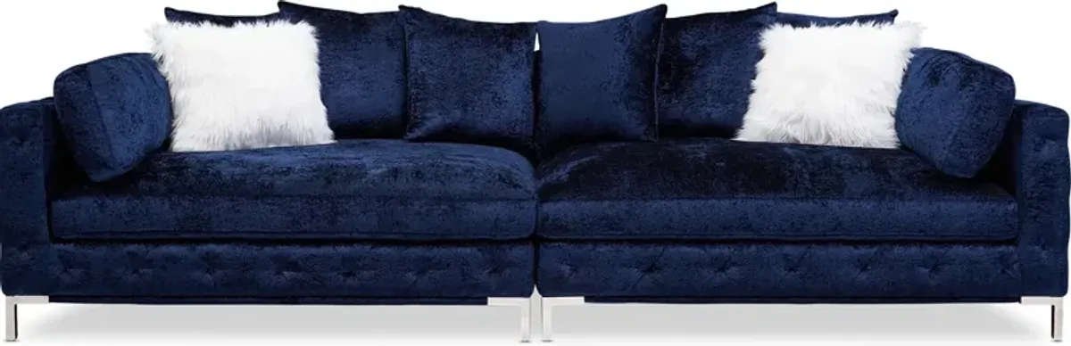 Myla 2-Piece Sofa - Midnight