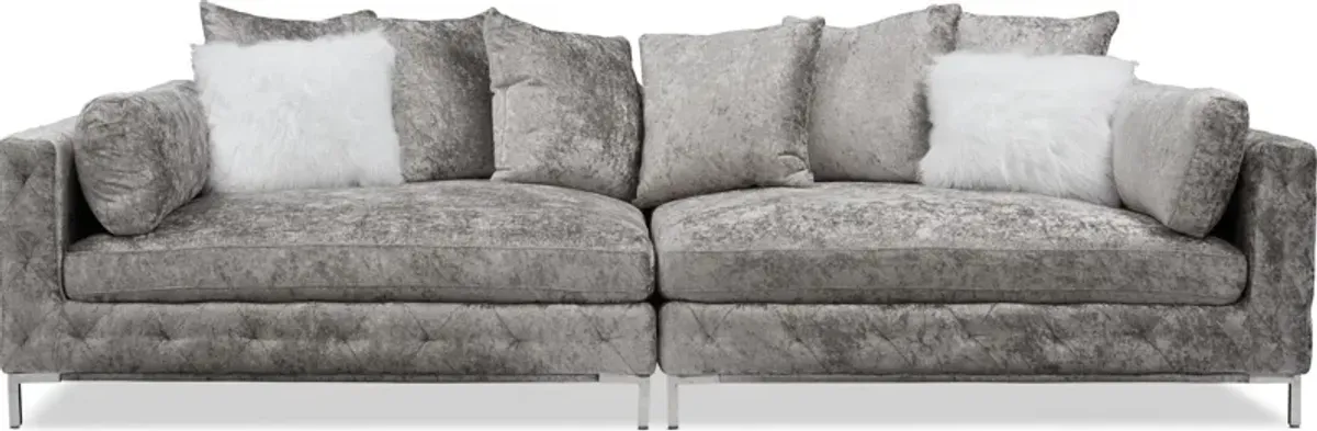 Myla 2-Piece Sofa - Cement