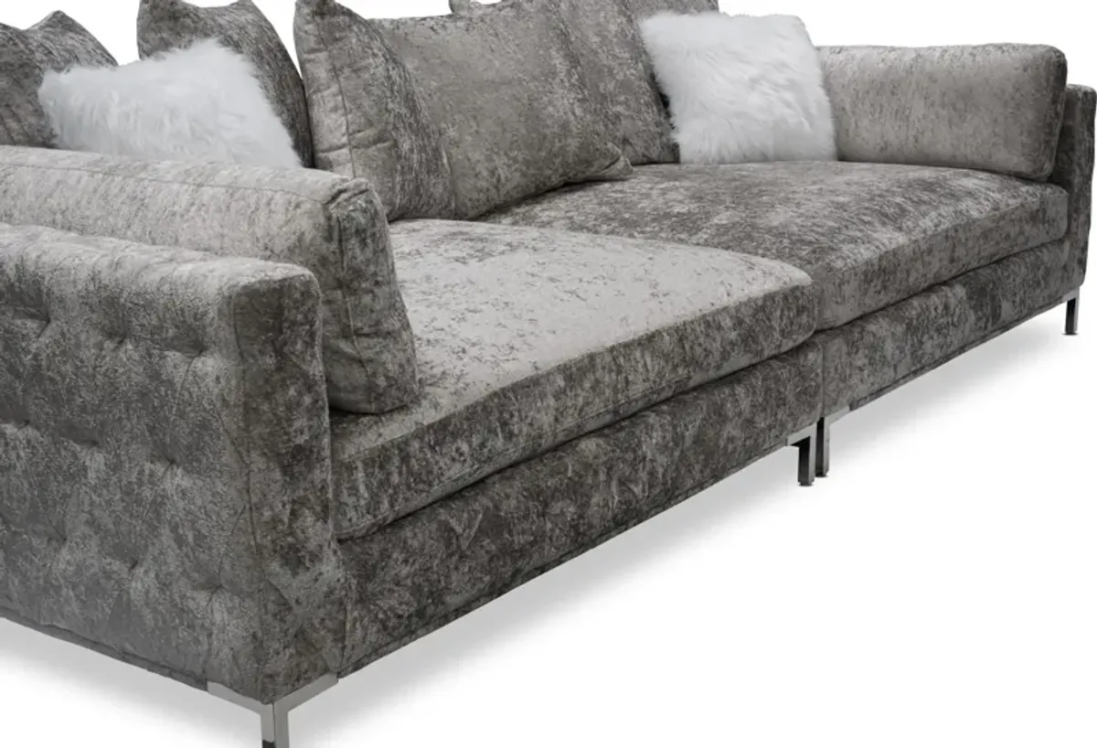 Myla 2-Piece Sofa - Cement