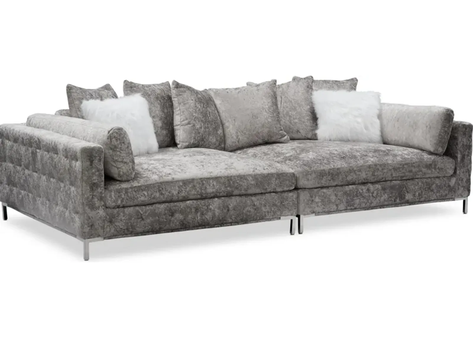 Myla 2-Piece Sofa - Cement