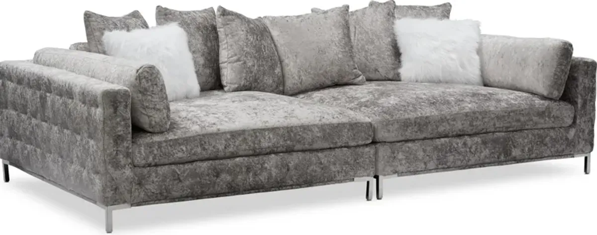 Myla 2-Piece Sofa - Cement