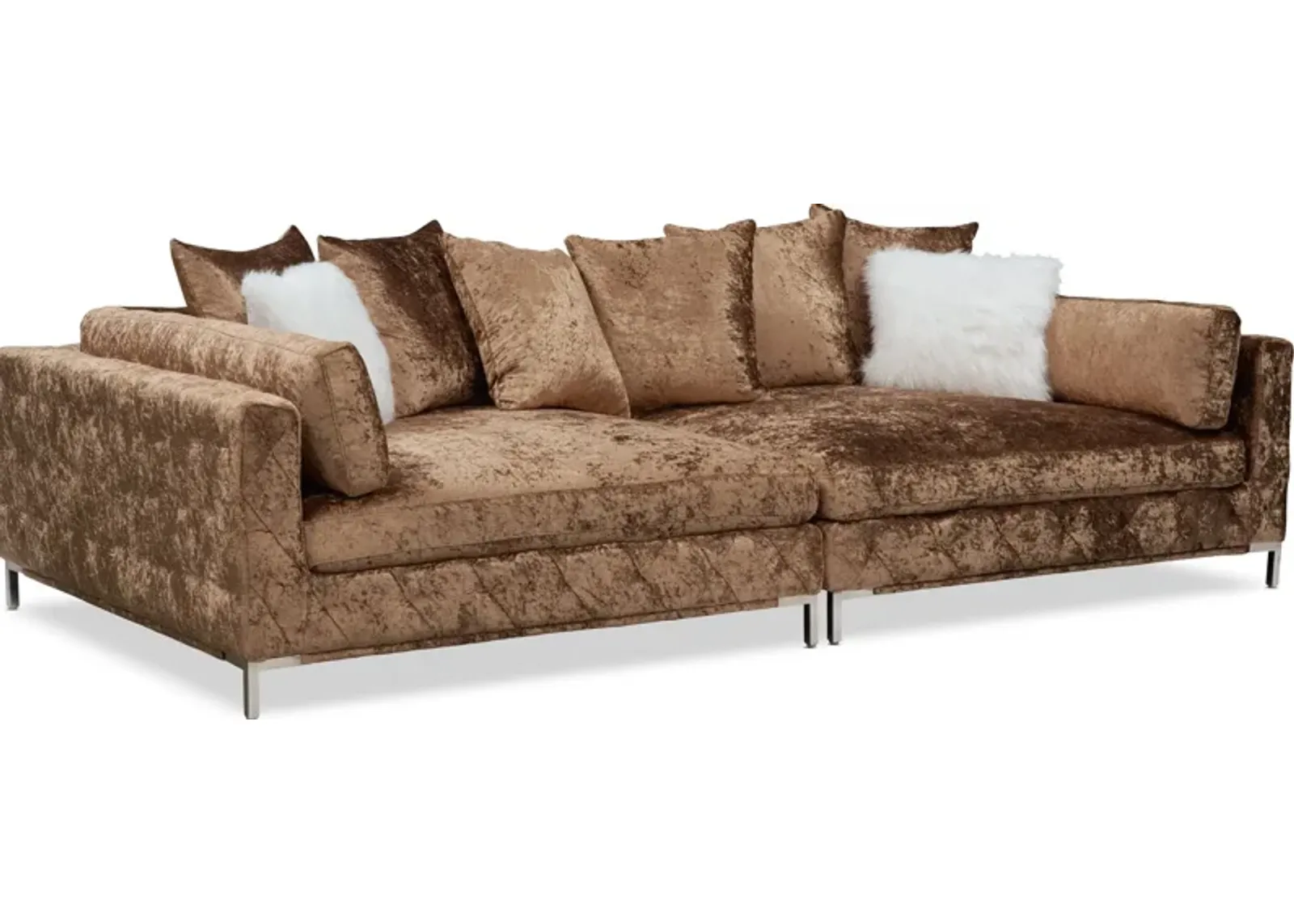 Myla 2-Piece Sofa - Mushroom