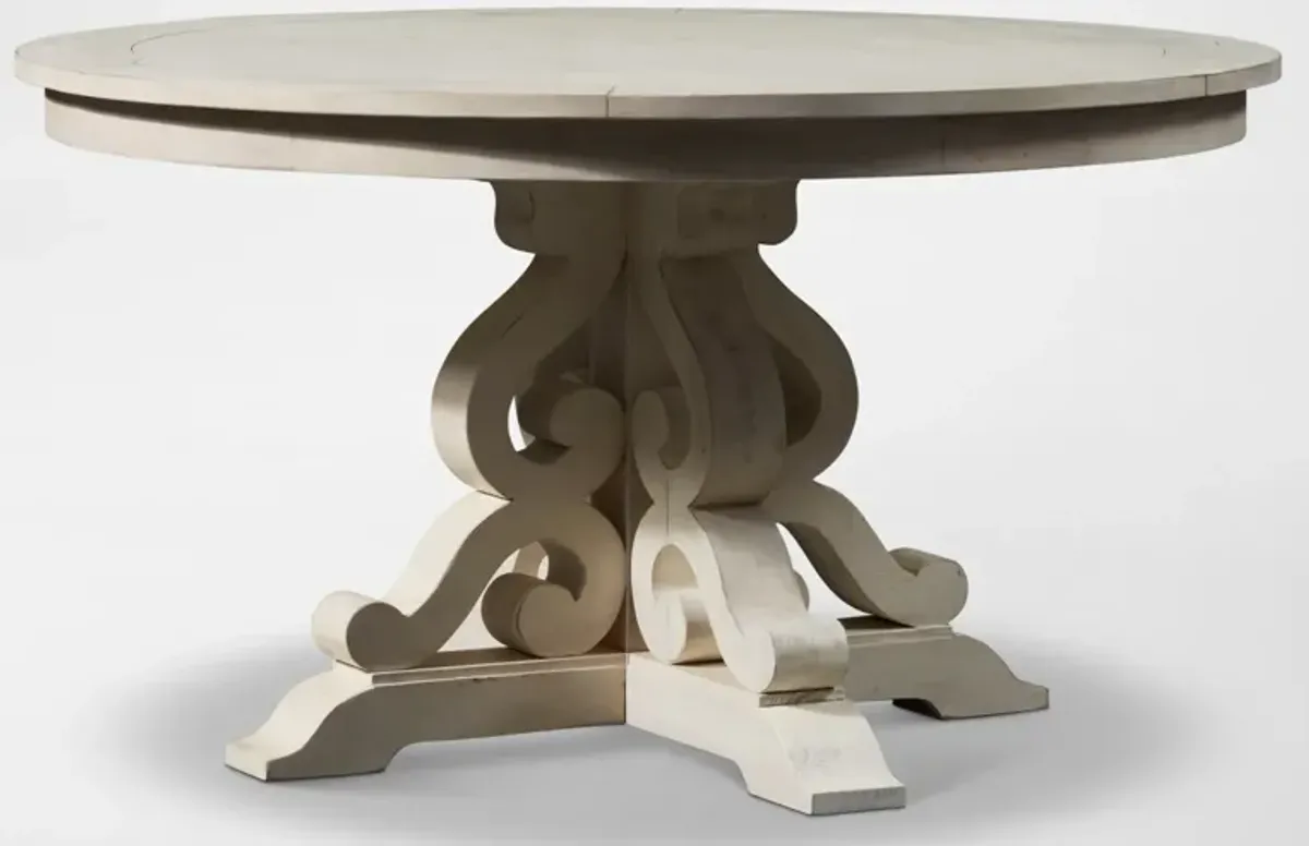 Charthouse Round Dining Table - Alabaster