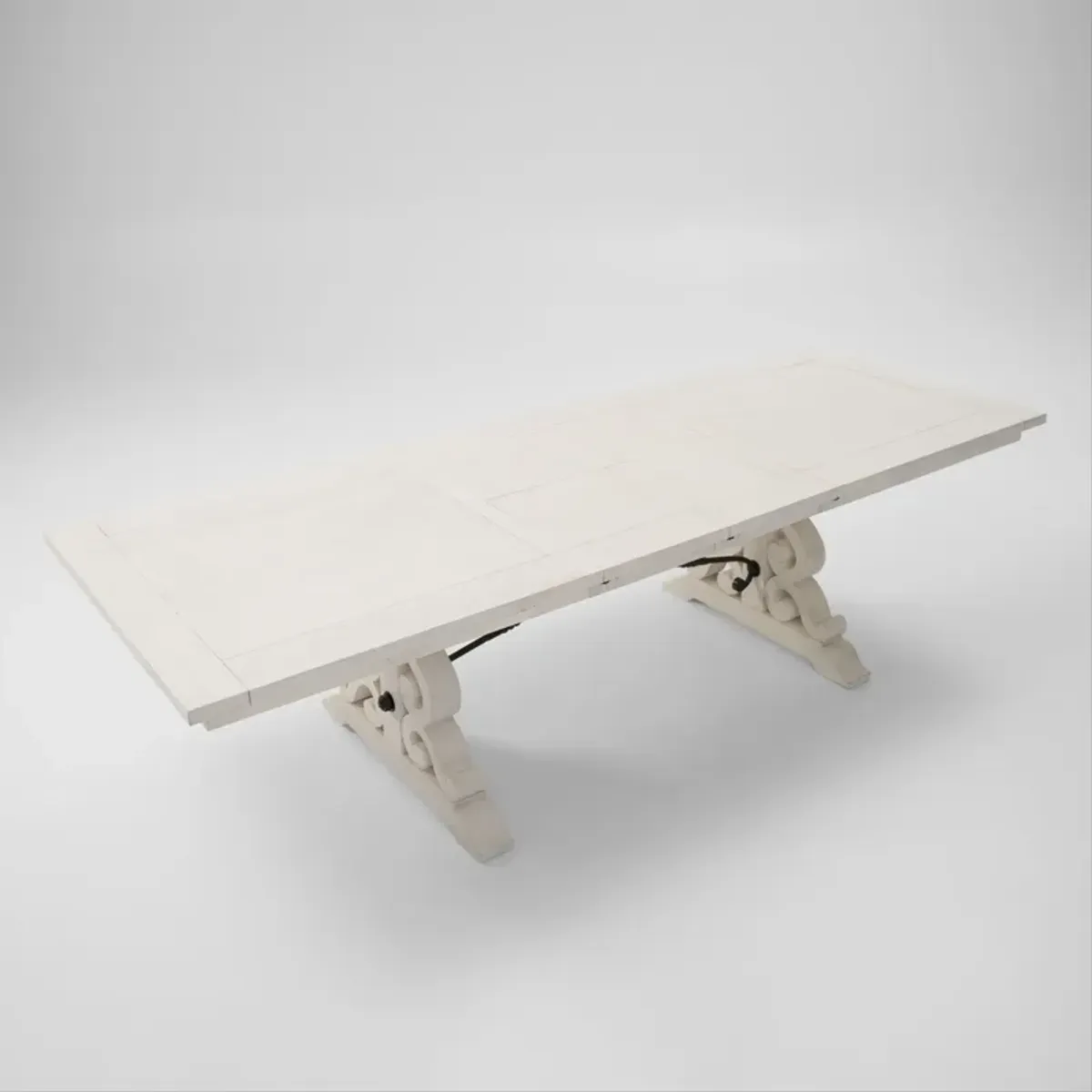 Charthouse Rectangular Extendable Dining Table - Alabaster