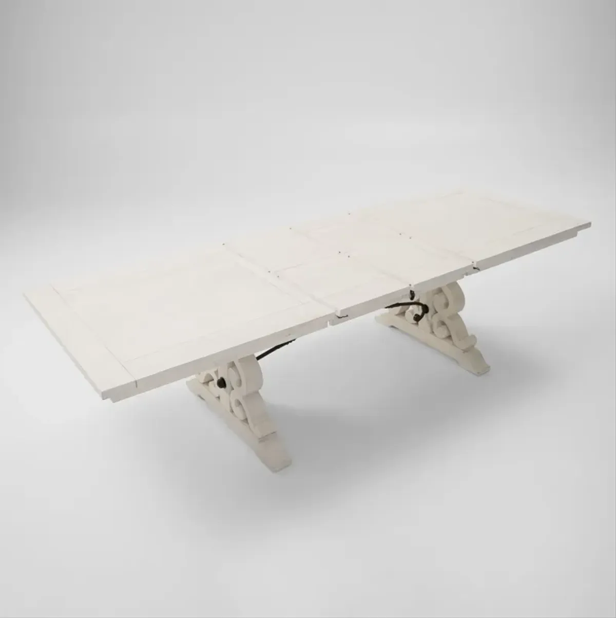 Charthouse Rectangular Extendable Dining Table - Alabaster