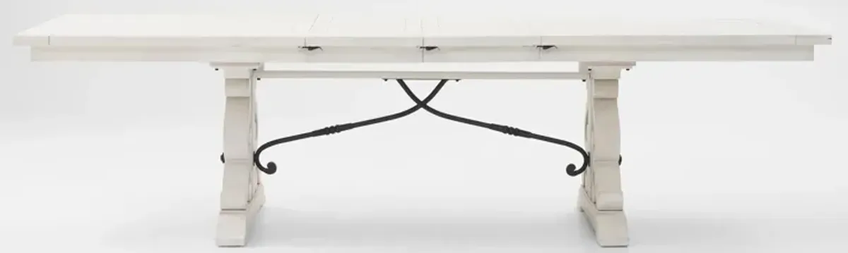 Charthouse Rectangular Extendable Dining Table - Alabaster