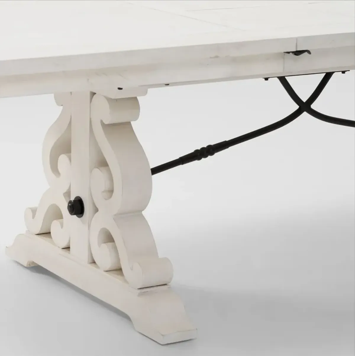 Charthouse Rectangular Extendable Dining Table - Alabaster