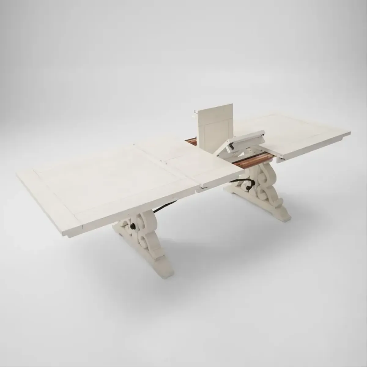 Charthouse Rectangular Extendable Dining Table - Alabaster