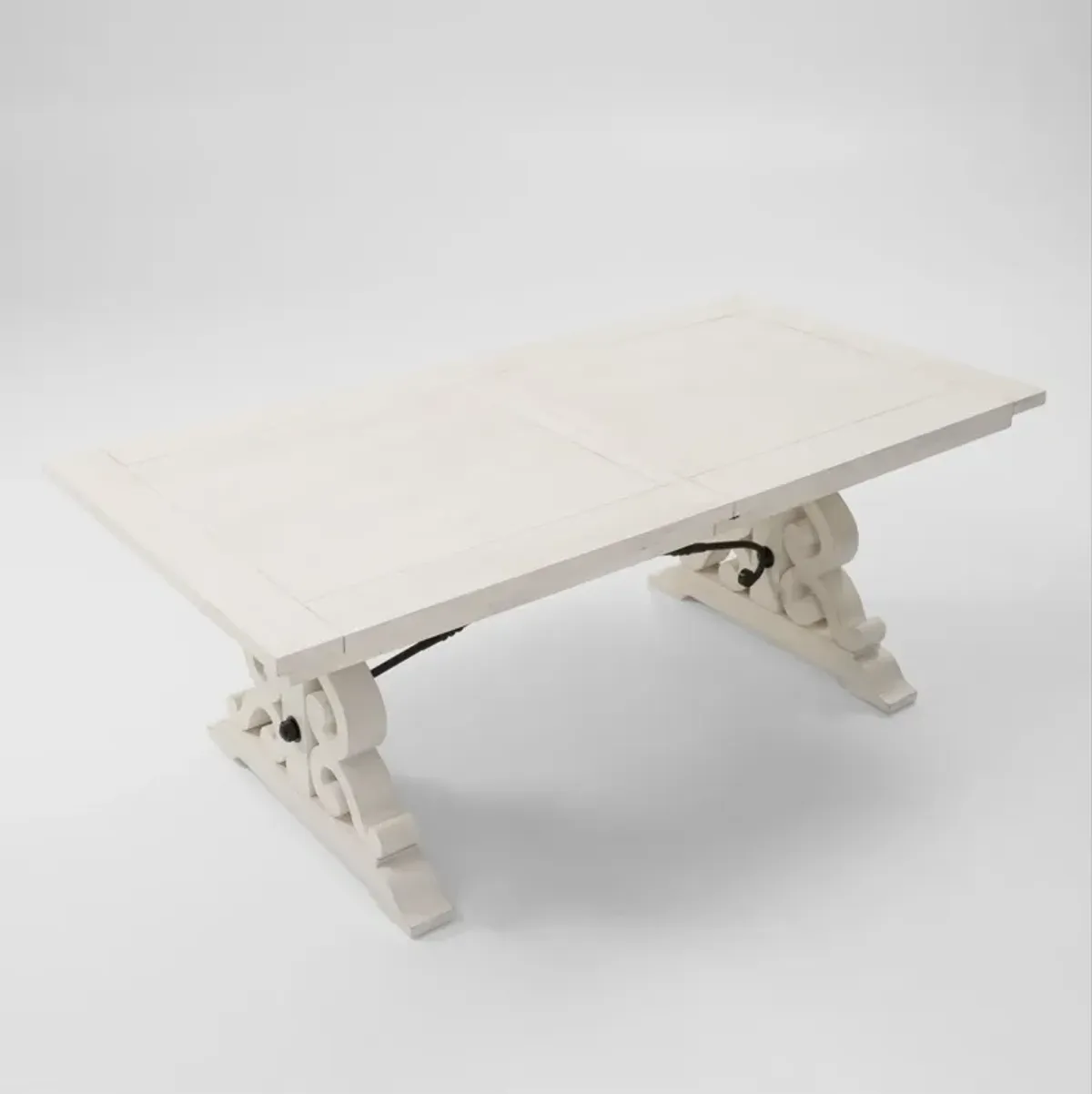 Charthouse Rectangular Extendable Dining Table - Alabaster