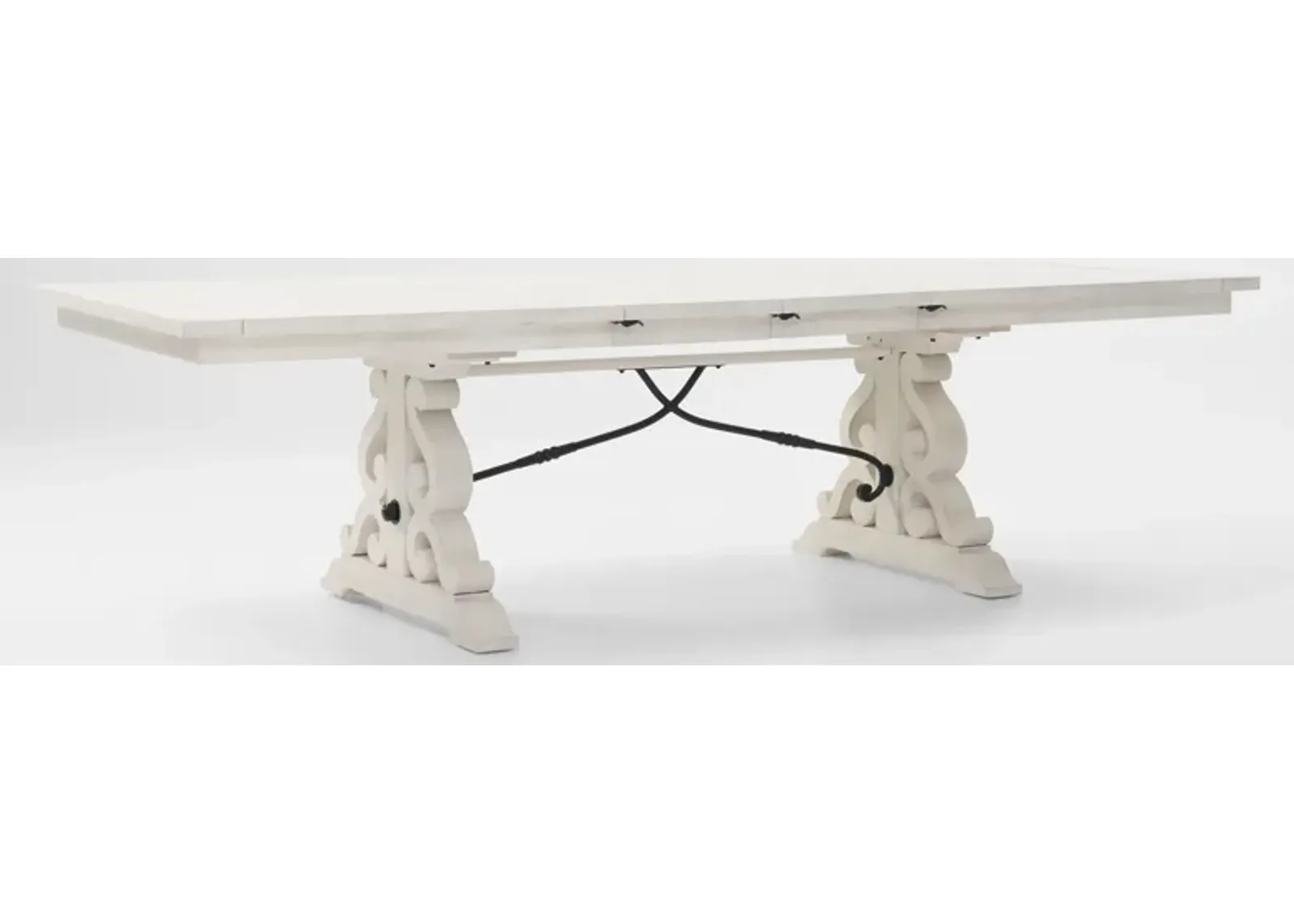 Charthouse Rectangular Extendable Dining Table - Alabaster