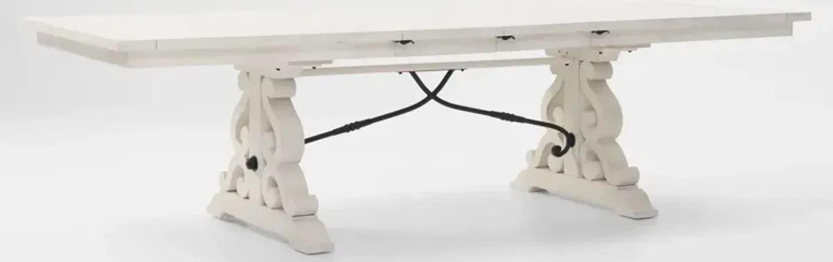 Charthouse Rectangular Extendable Dining Table - Alabaster