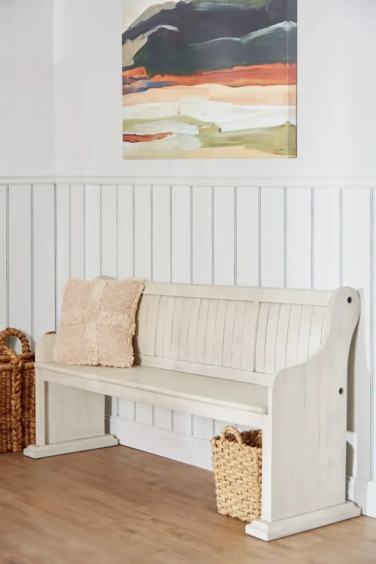 Charthouse Dining Bench - Alabaster