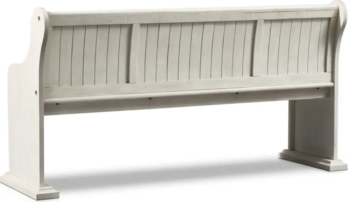 Charthouse Dining Bench - Alabaster