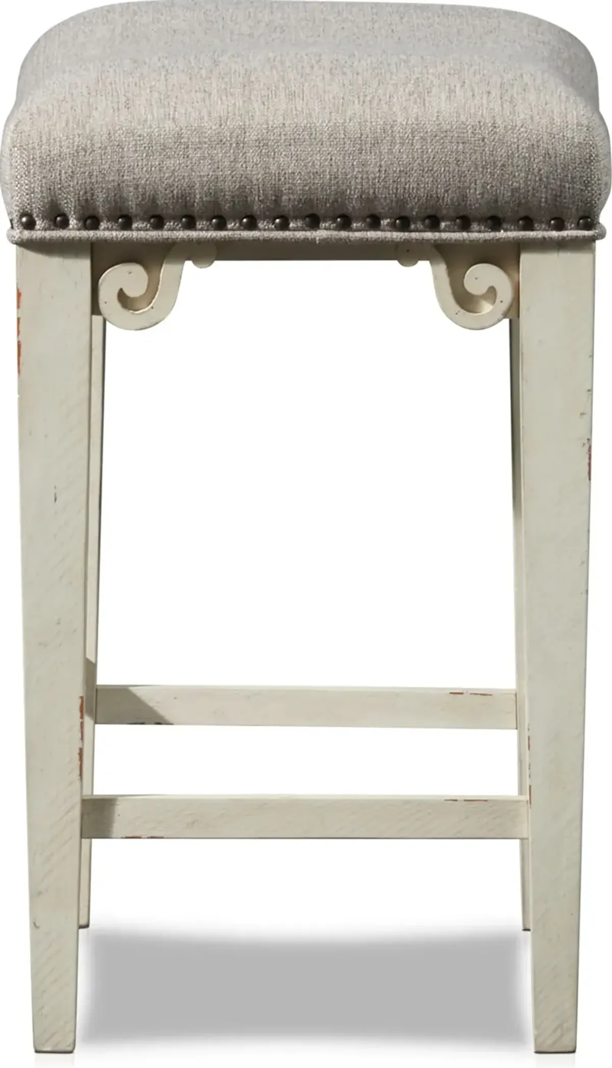 Charthouse Counter-Height Backless Stool - Alabaster