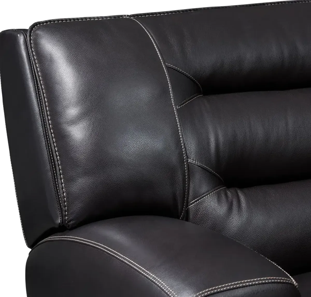 Preston Dual-Power Reclining Sofa - Black