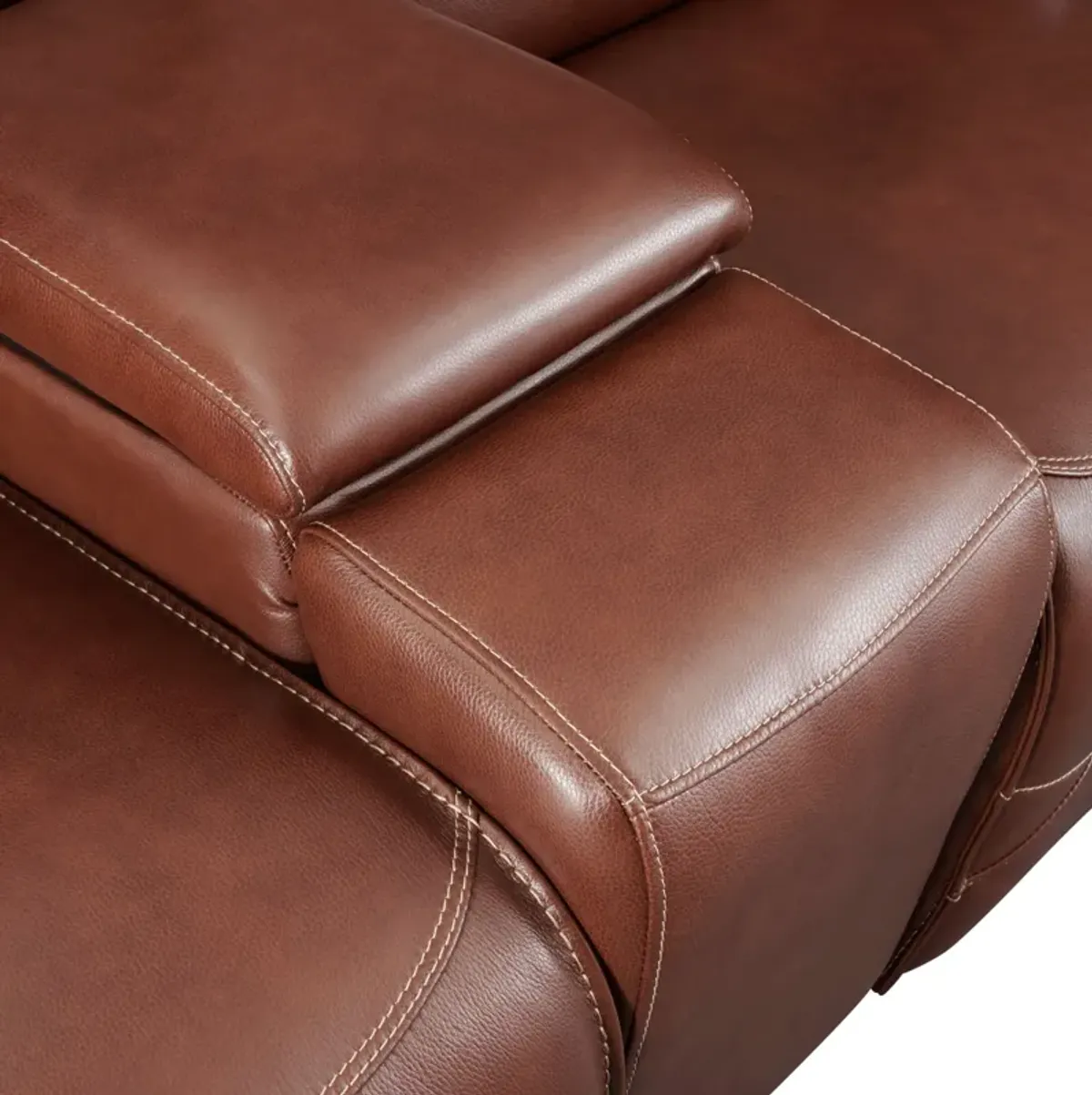 Preston Dual-Power Reclining Sofa, Loveseat and Recliner - Caramel