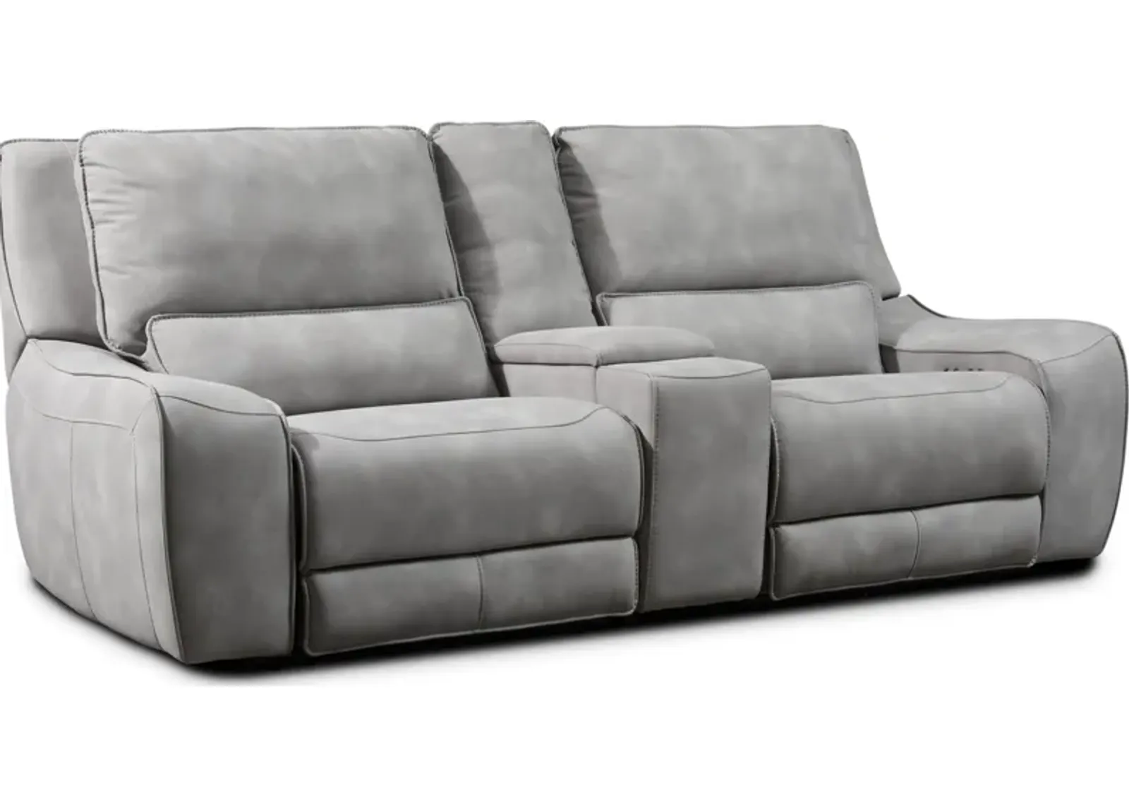 Holden Dual-Power Reclining Loveseat - Stone