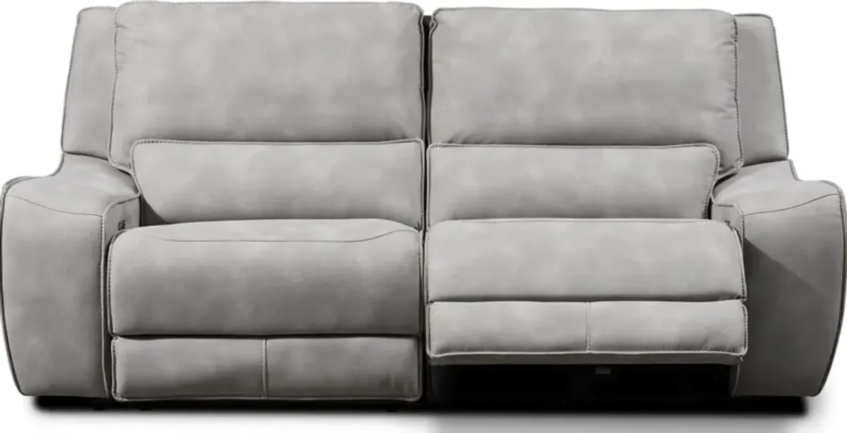 Holden 2-Piece Dual-Power Reclining Sofa - Stone