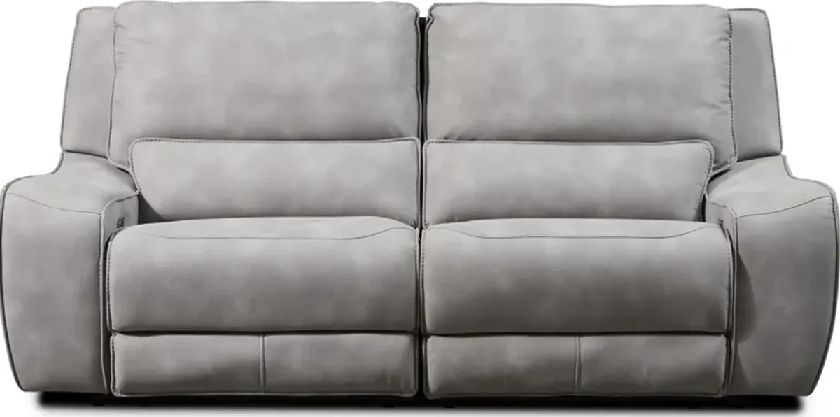 Holden 2-Piece Dual-Power Reclining Sofa - Stone