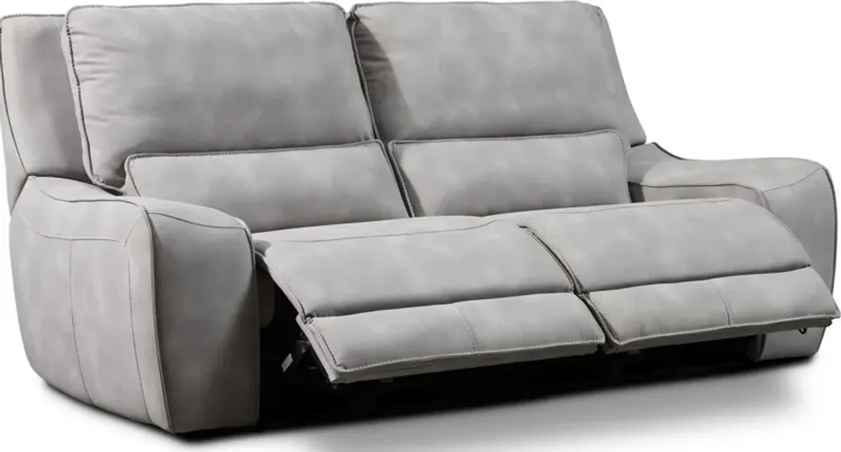 Holden 2-Piece Dual-Power Reclining Sofa - Stone