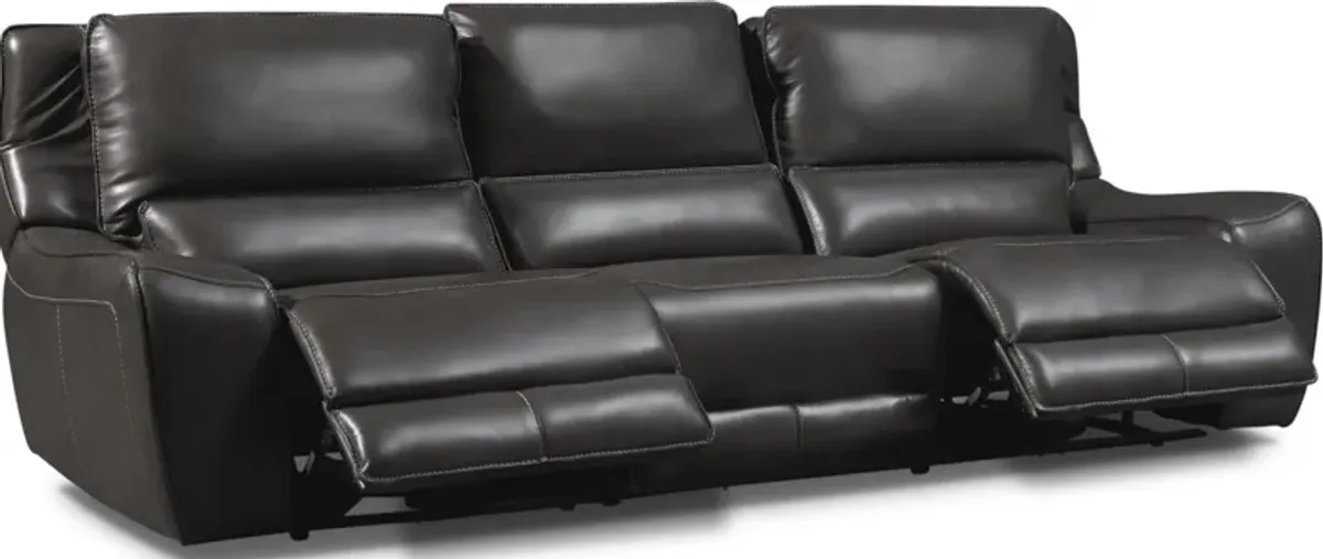 Holden 3-Piece Dual-Power Reclining Sofa - Gray