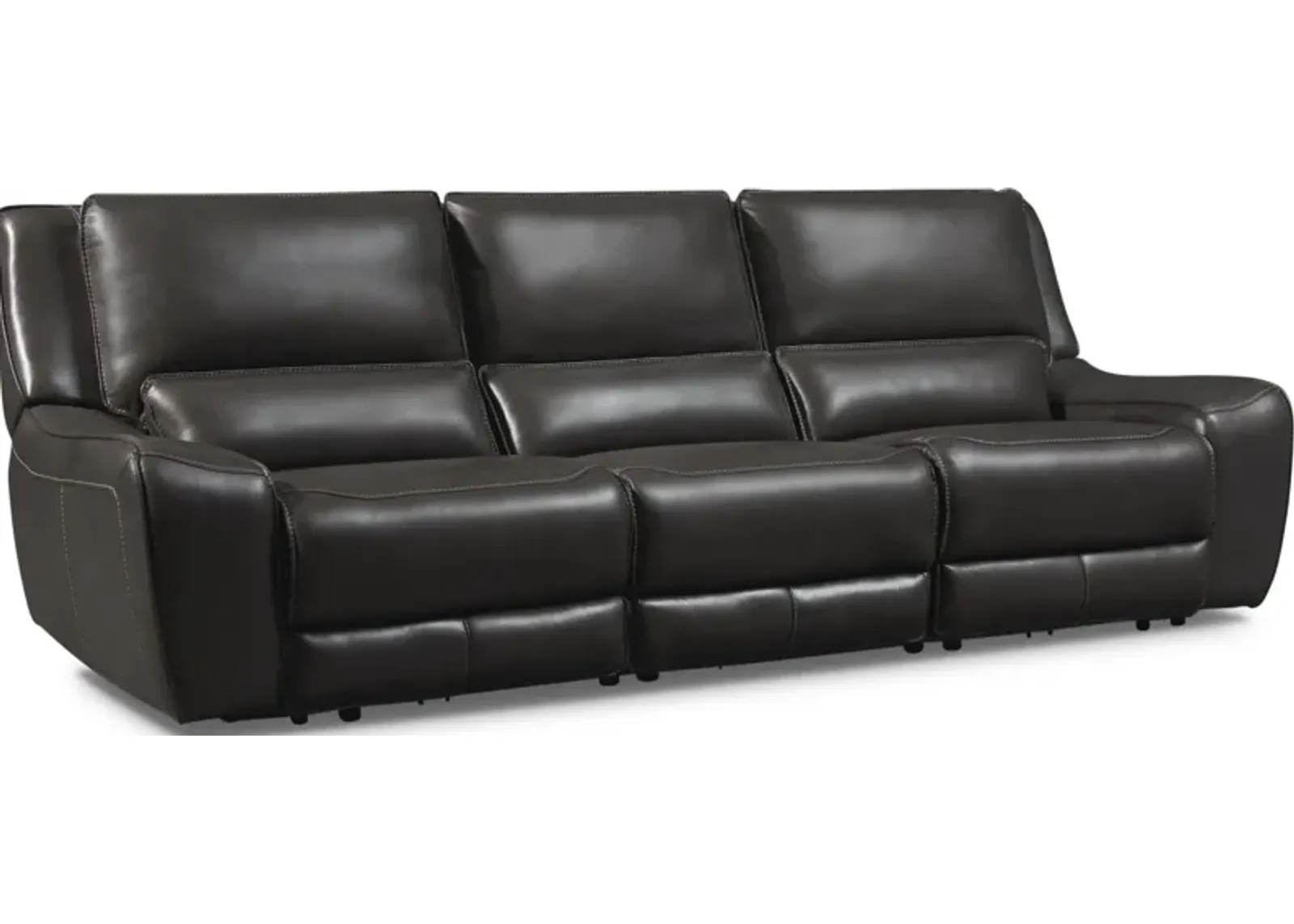 Holden 3-Piece Dual-Power Reclining Sofa - Gray