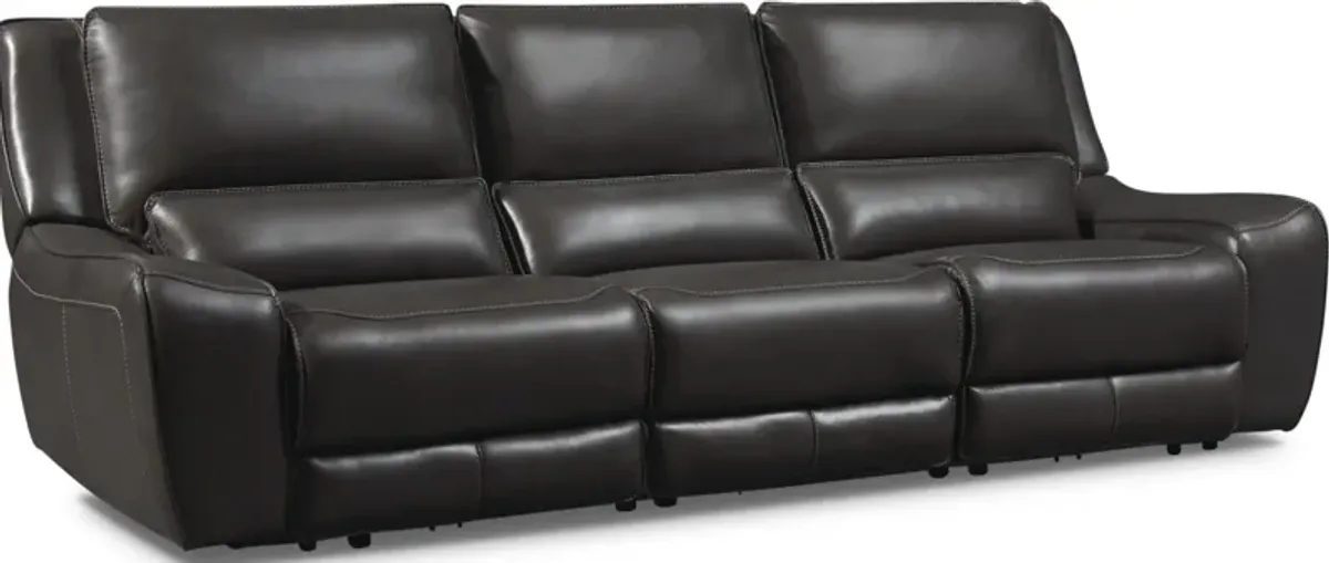 Holden 3-Piece Dual-Power Reclining Sofa - Gray