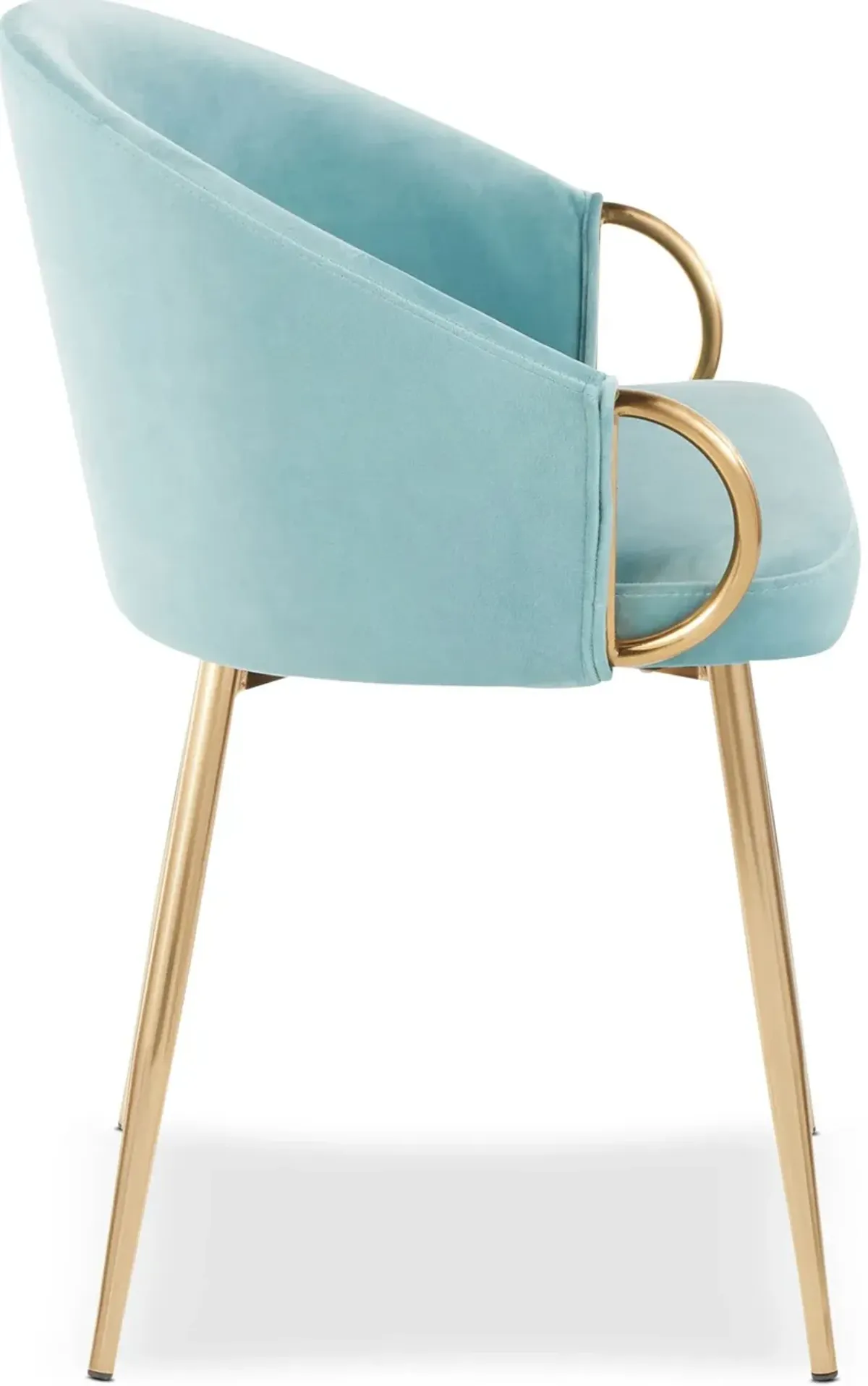 Eve Dining Chair - Blue Velvet